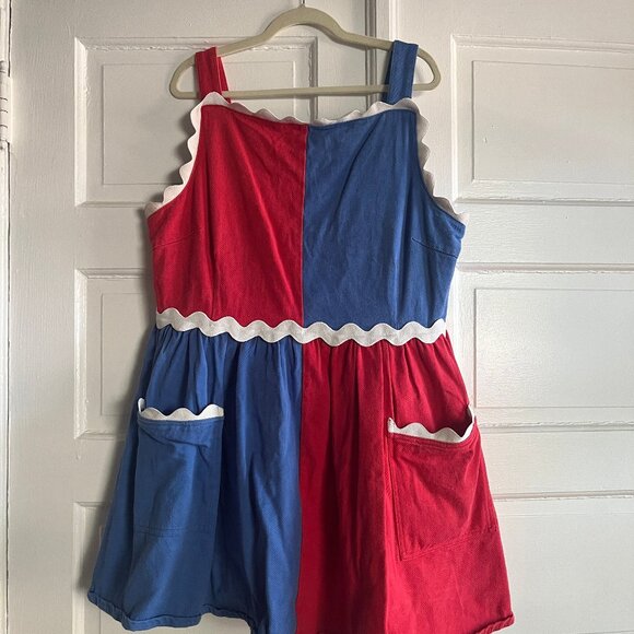 Fashion Brand Company Red and Blue Dress - Picture 2 of 7